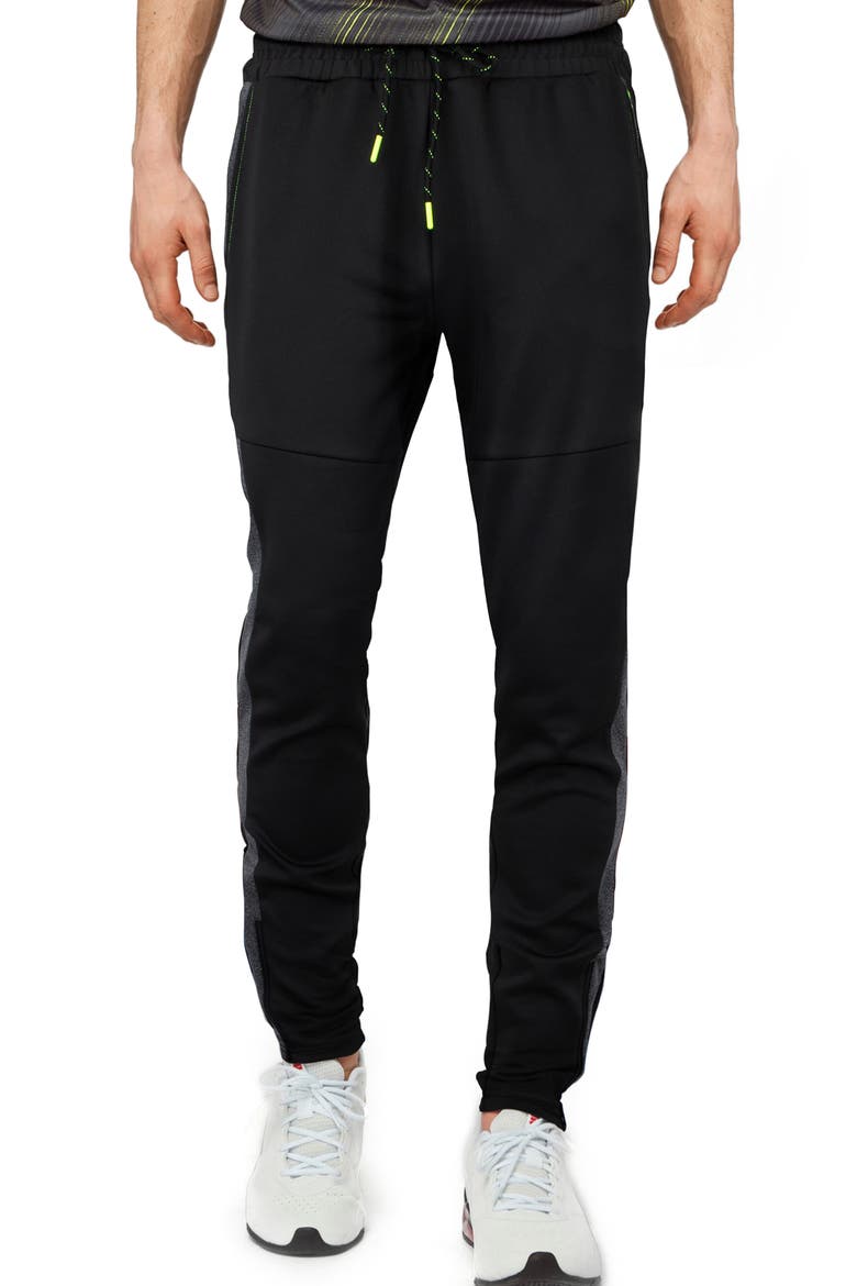 Joggers, Main, color, BLACK/ NEON GREEN