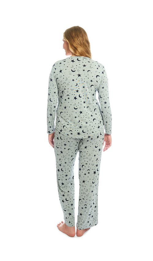 Everly Grey Laina Jersey Long Sleeve Maternity/nursing Pajamas