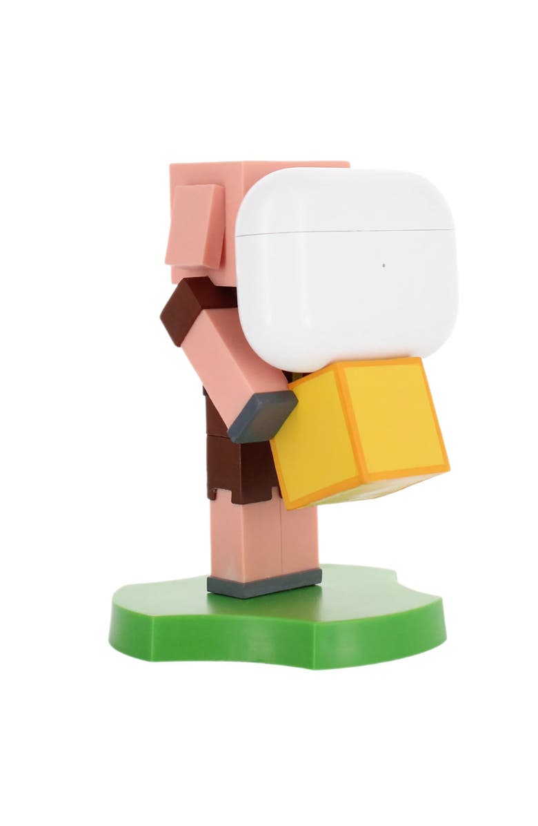 Exquisite Gaming Minecraft 4 Inch Piglin Earbud & Phone Holder, Alternate, color, Multicolored