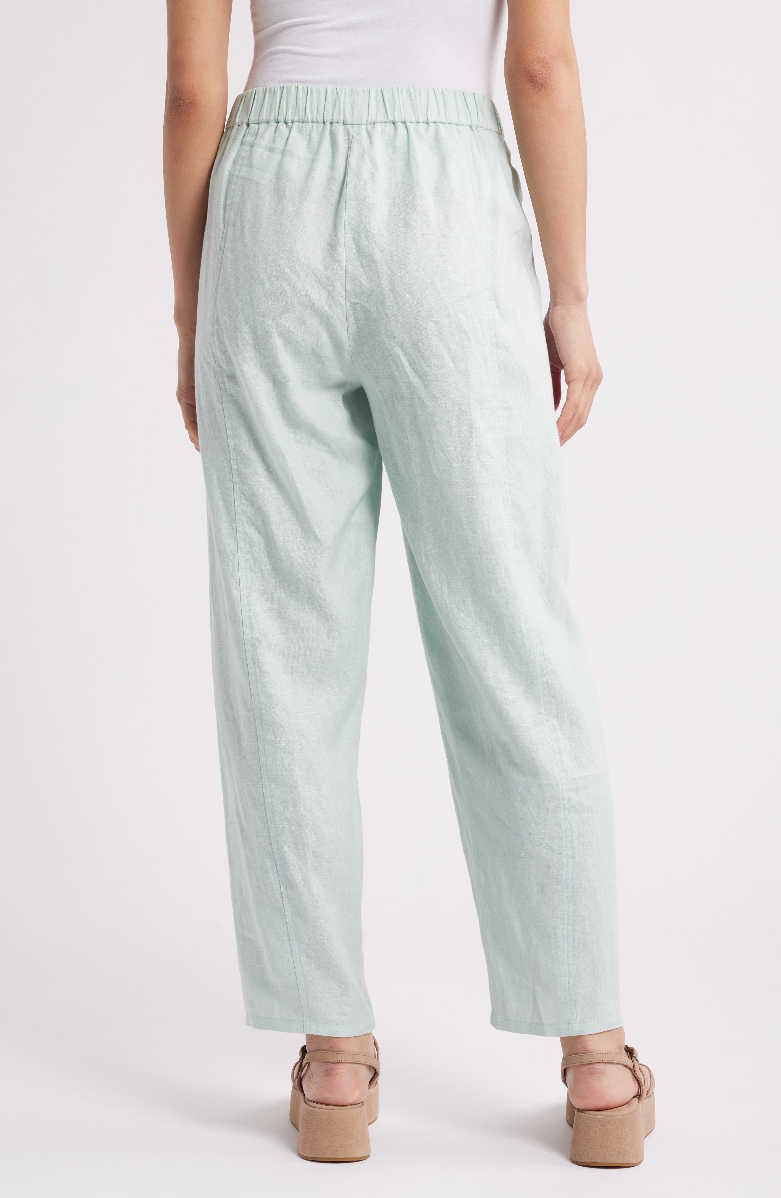 Женские Eileen Fisher Pleated Organic Linen Lantern Pants — фото 2