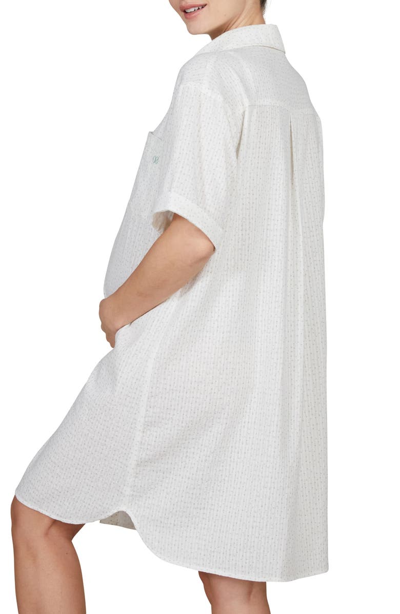 Cache Coeur Paulette Maternity/Nursing Organic Cotton Nightgown, Alternate, color, 