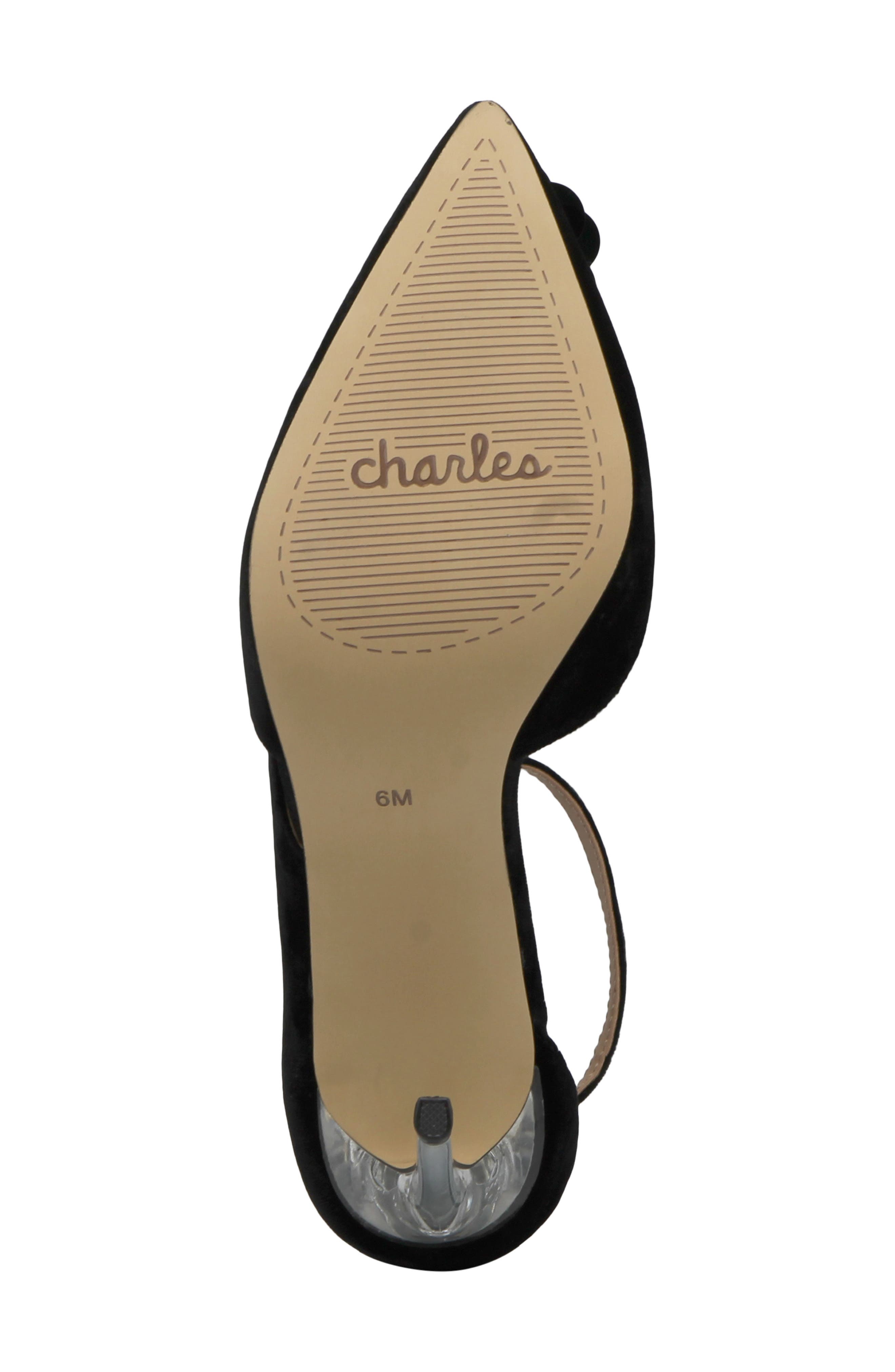 Charles by Charles David Rae Ankle Strap Hald d
Orsay Pointed Toe Pump, Alternate, color, Black