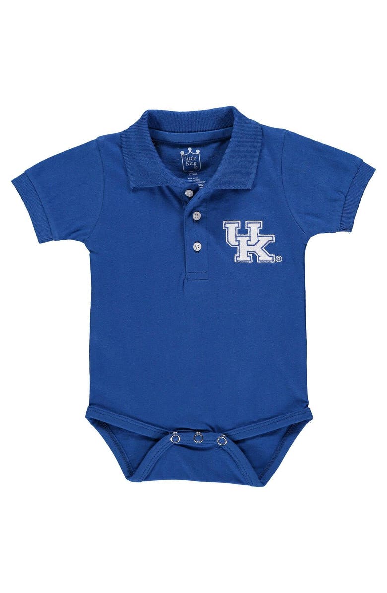 LITTLE KING Infant Royal Kentucky Wildcats Polo Bodysuit, Alternate, color, Royal