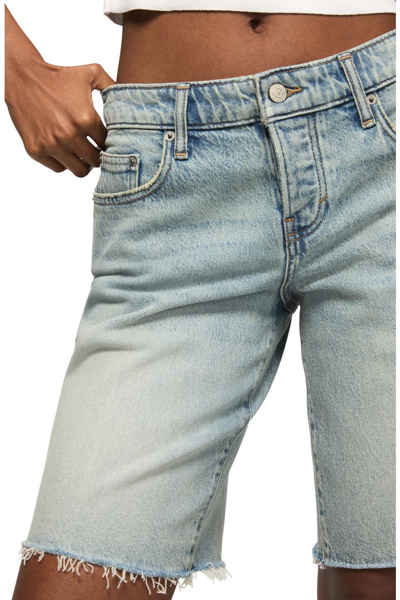 Baggy Cutoff Denim Shorts, Alternate, color, BRAT ENERGY WASH