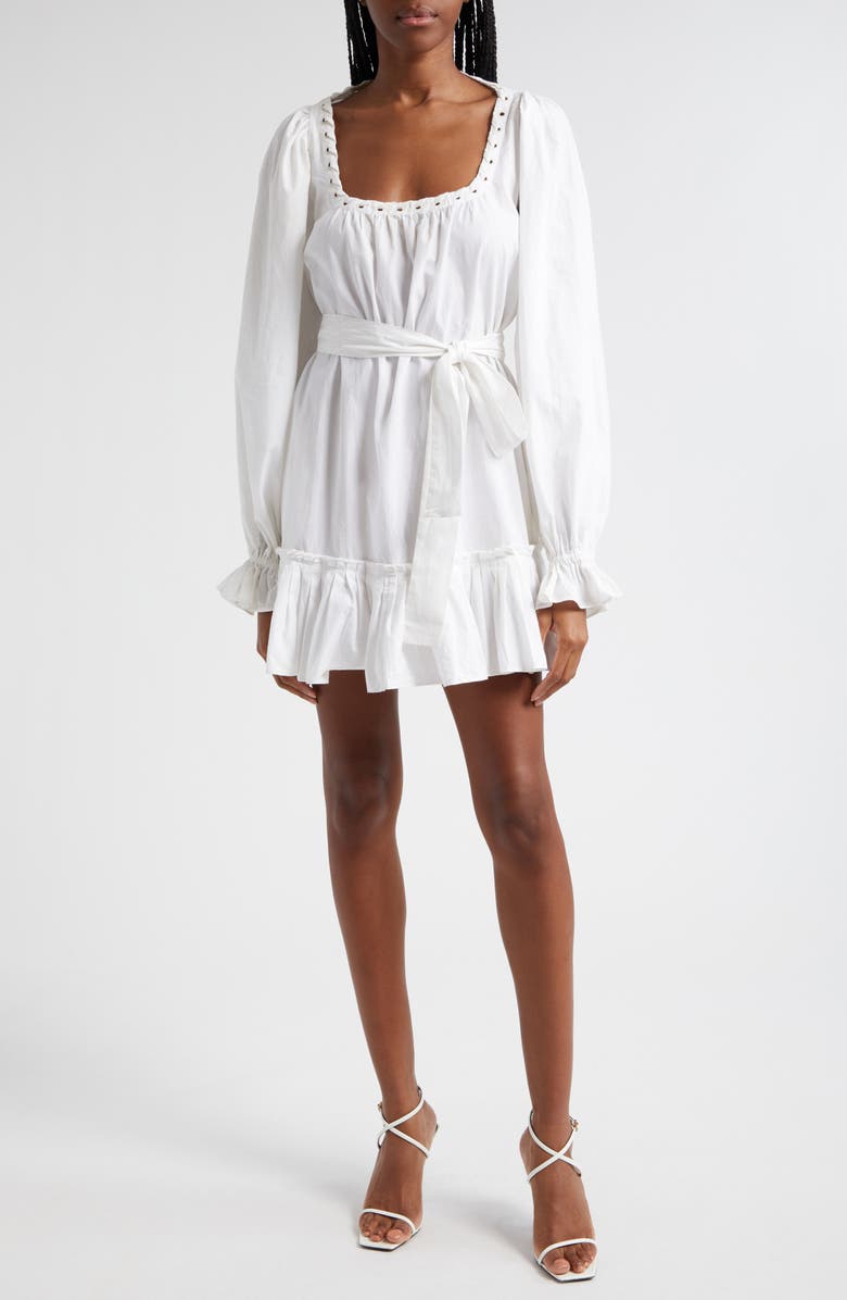 Ramy Brook Kayleigh Long Sleeve Cotton Minidress, Main, color,