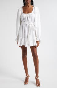 Ramy Brook Kayleigh Long Sleeve Cotton Minidress