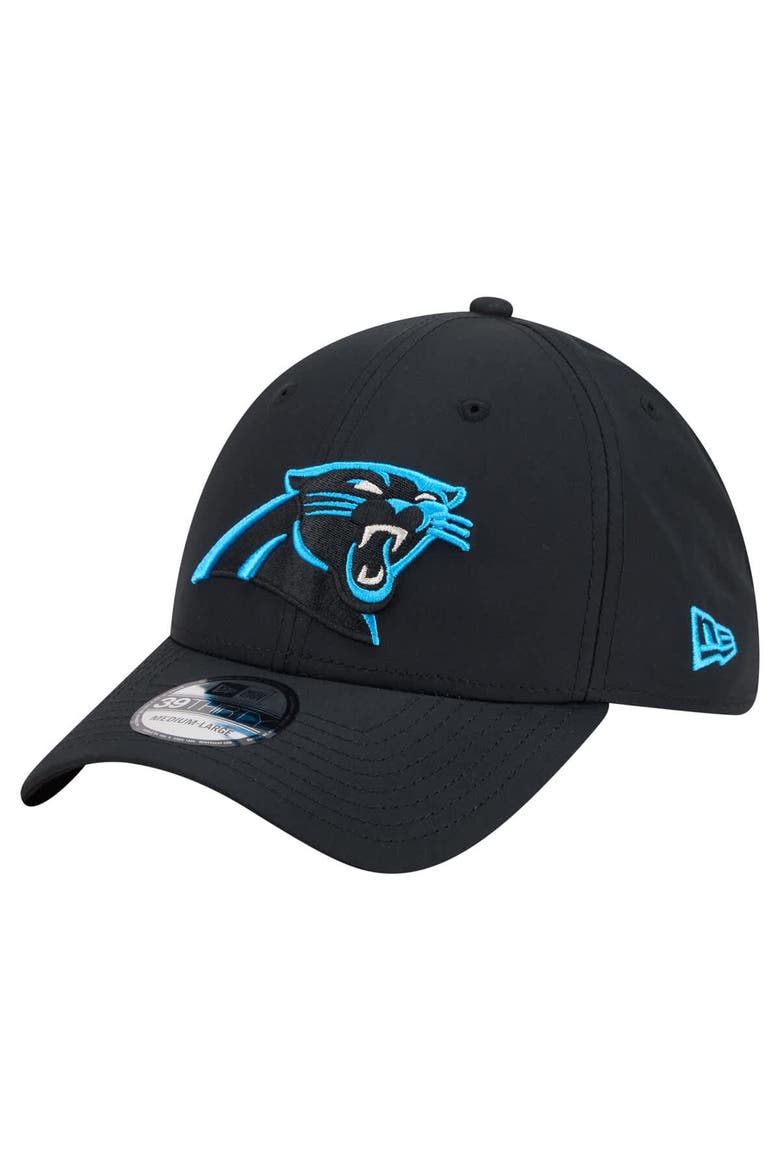 Men's New Era  Black Carolina Panthers Core Team 39THIRTY Flex Hat, Main, color, Black