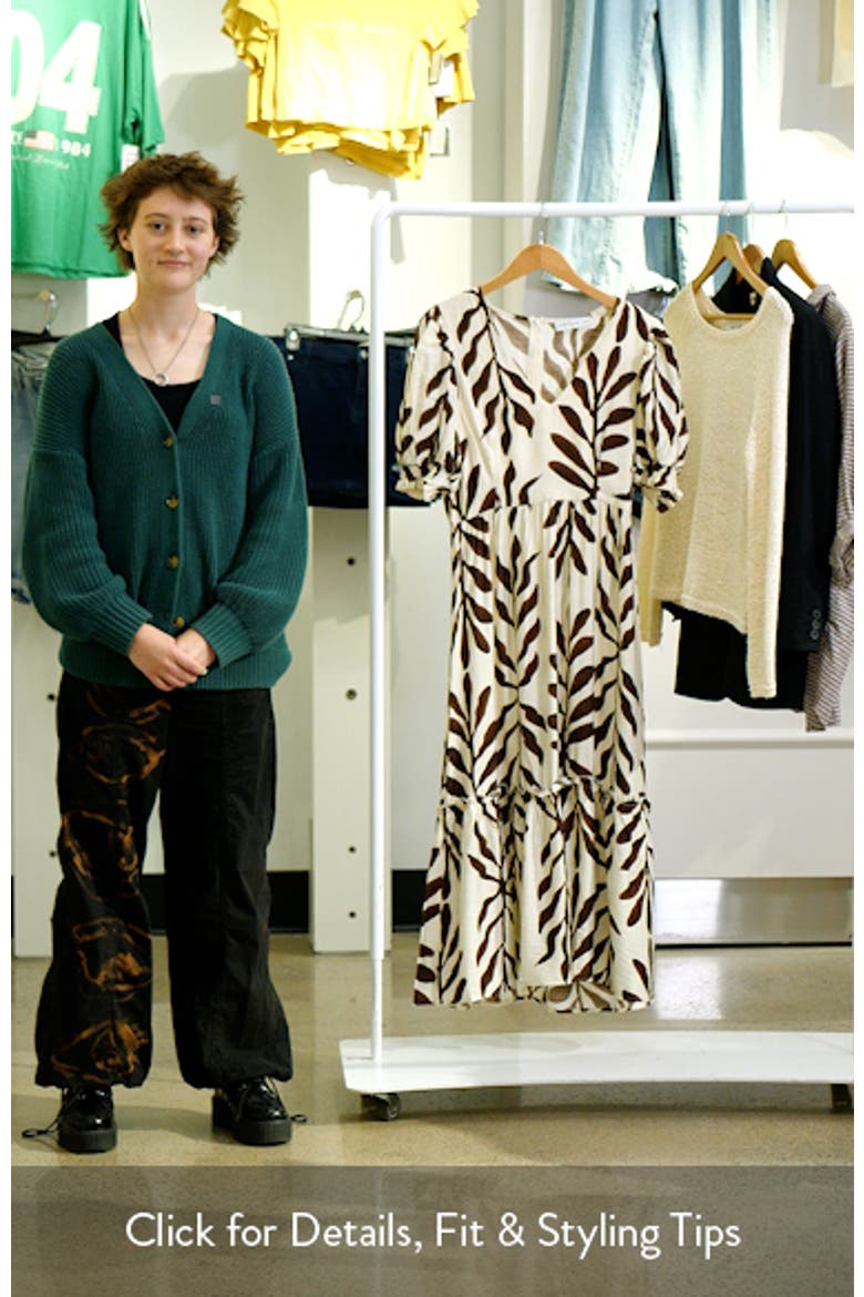 Steele Puff Sleeve Tiered Midi Dress video