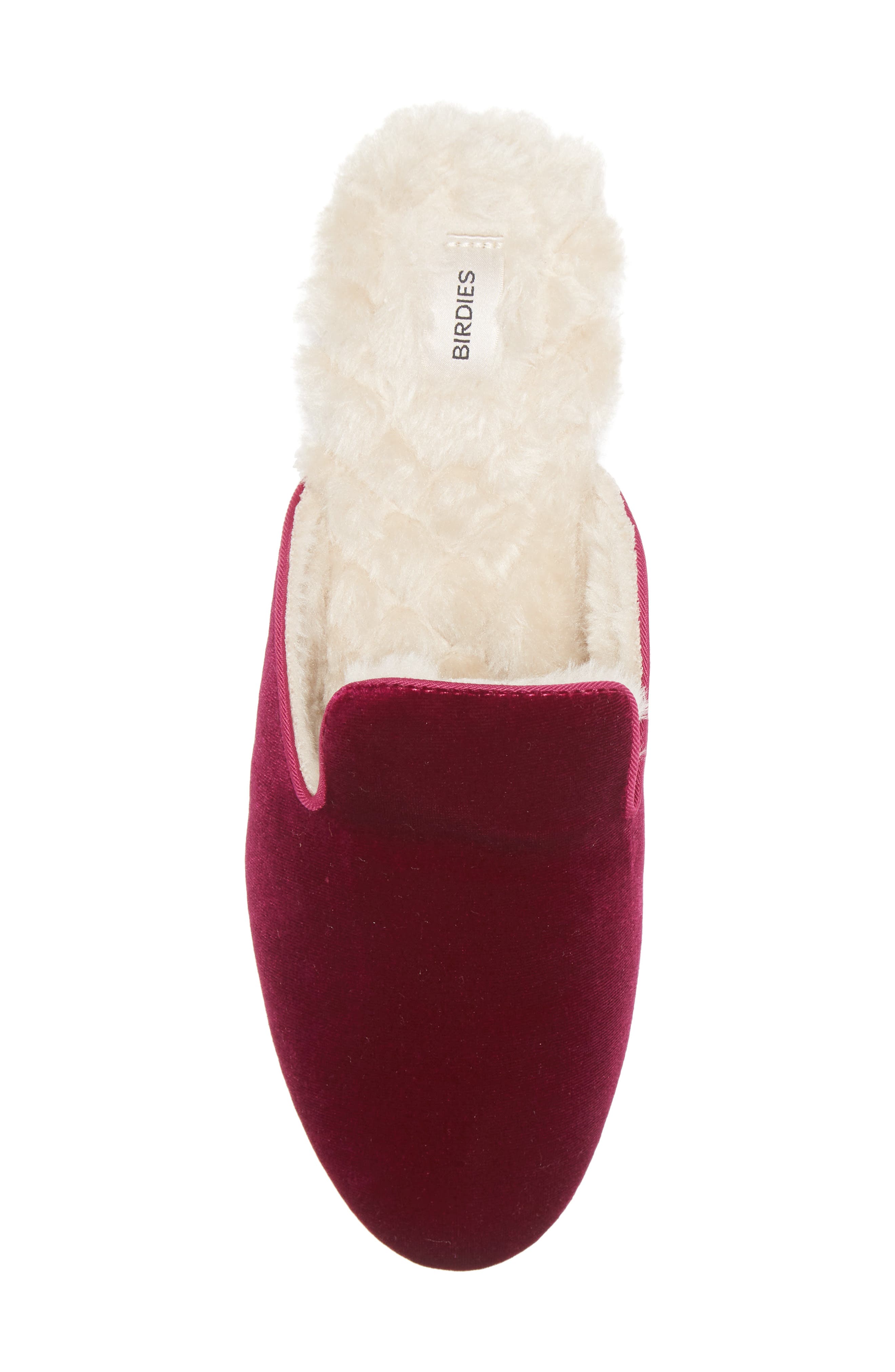 Phoebe Faux Fur Mule, Alternate, color, WILD BERRY FAUX FUR