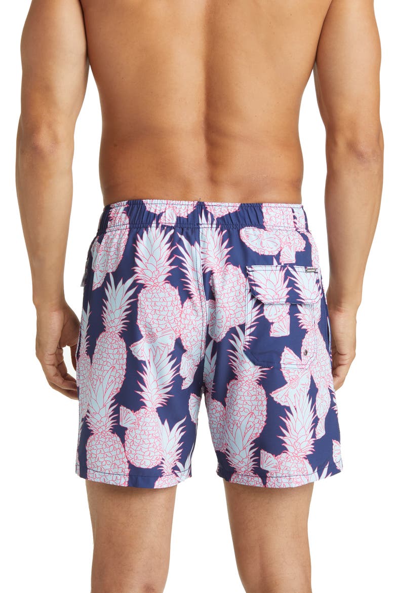 Stretch Swim Trunks, Alternate, color, NAVY