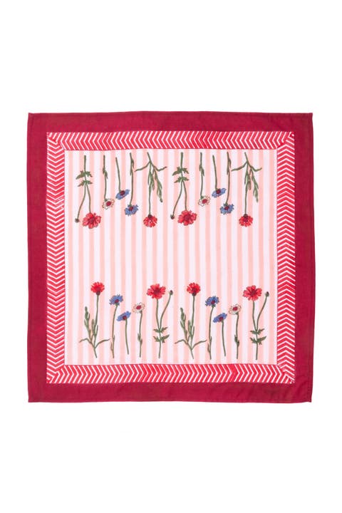Wildflower Blockprint Napkins - Set of 4