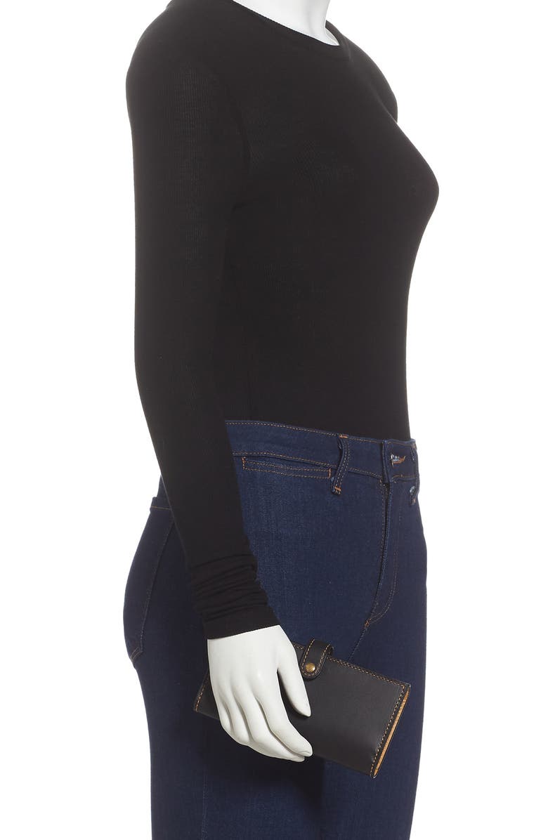 COACH Slim Leather Trifold Wallet, Alternate, color, 