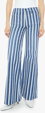MOTHER The Patch Pocket Twister Sneak Flared Wide Leg Jeans