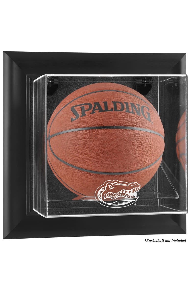 FANATICS AUTHENTIC Florida Gators Black Framed Wall-Mountable Basketball Display Case, Main, color, 