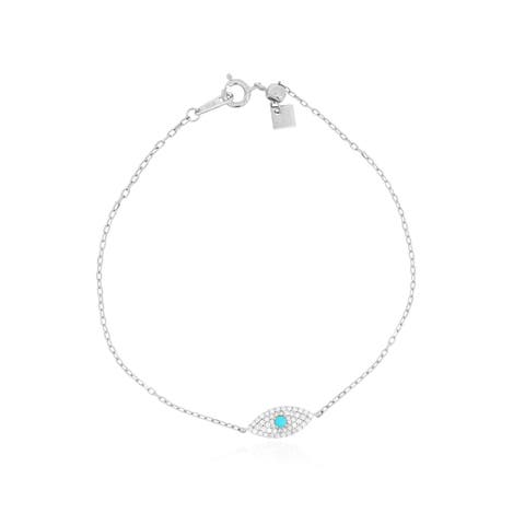 Small Turquoise Evil Eye Bracelet