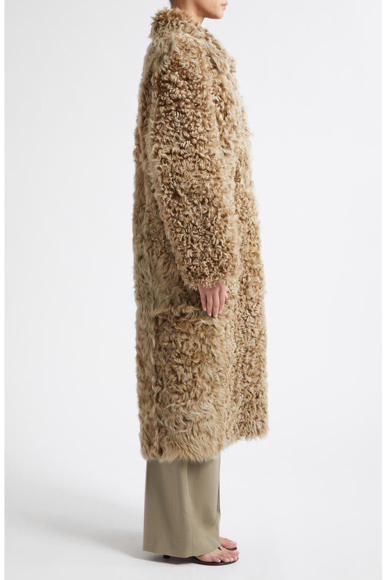 Genuine Shearling Coat, Alternate, color, OLIVE