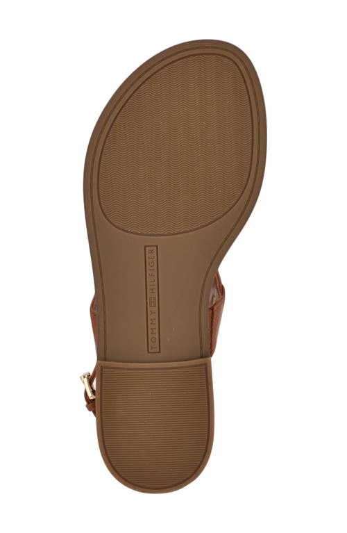 Tommy Hilfiger Gabry T-strap Sandal In Medium Brown