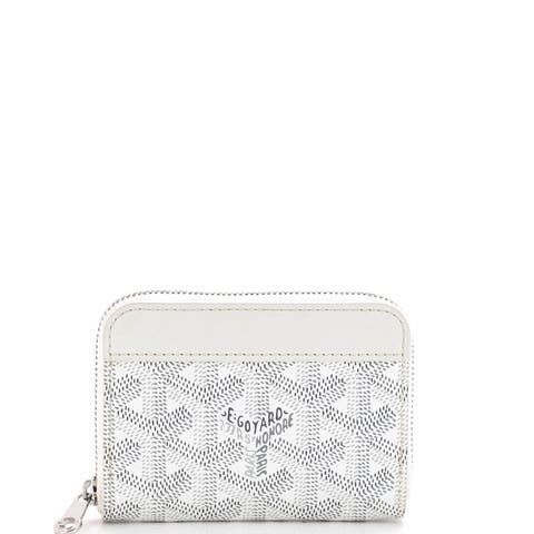 Matignon Zip Wallet Coated Canvas with Leather PM