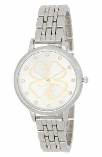 Four Leaf Clover Dial Bracelet Watch, 35mm