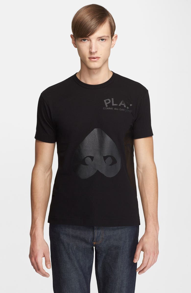 Comme des Garçons PLAY Inverted Heart Print T-Shirt, Main, color,