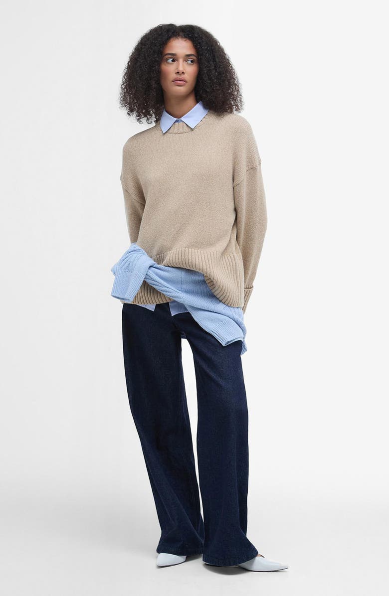 Barbour Cassandra Cotton & Wool Blend Sweater, Alternate, color, 