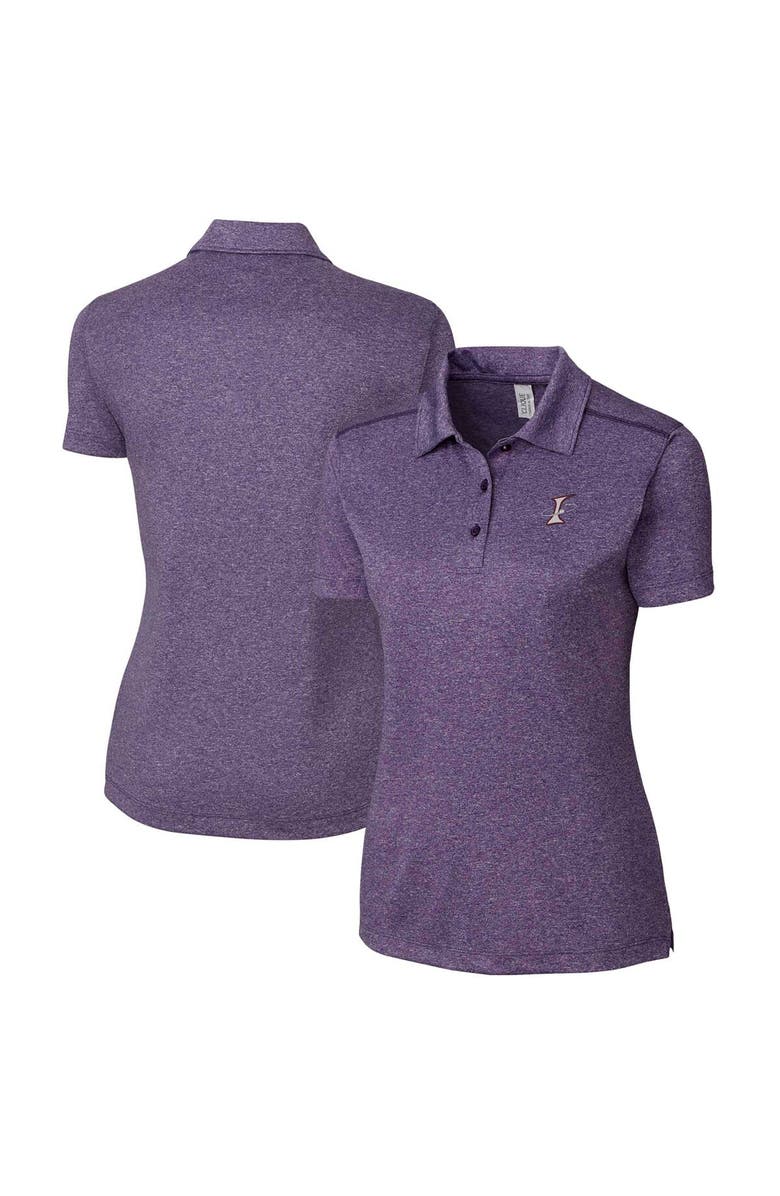 Cutter & Buck Women's Cutter & Buck Heather Purple Albuquerque Isotopes Clique Charge Active Polo, Alternate, color, Heather Purple