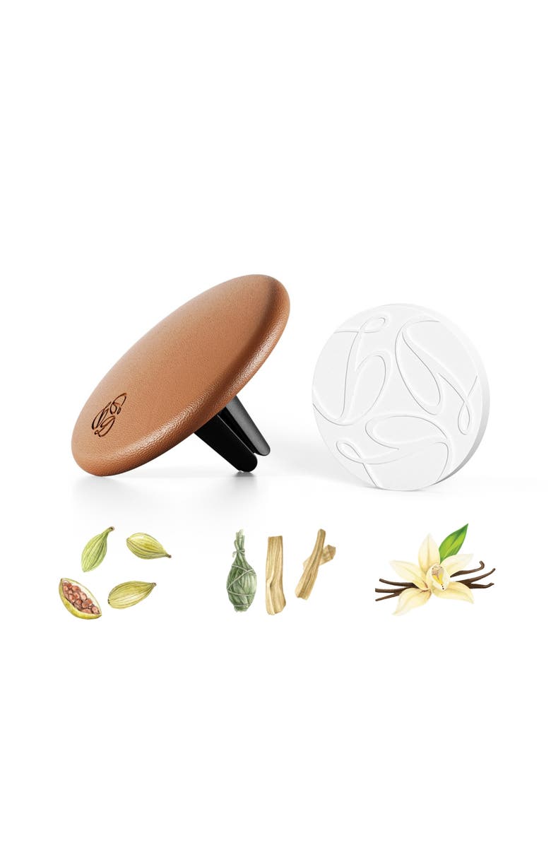 Delfino Oud Camel Lambskin Car Diffuser and Insert, Main, color, Regular