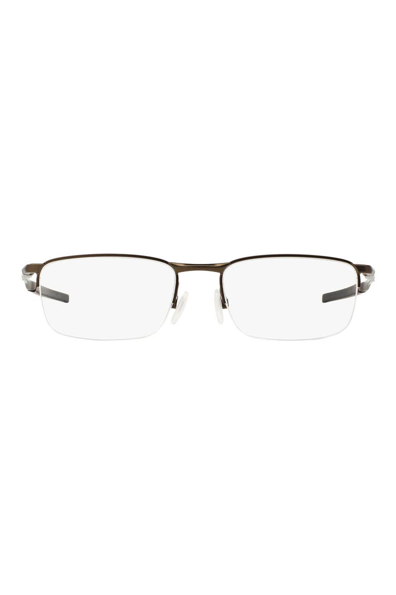 Barrelhouse™ 0.5 53mm Semirimless Rectangular Optical Glasses, Main, color, SILVER