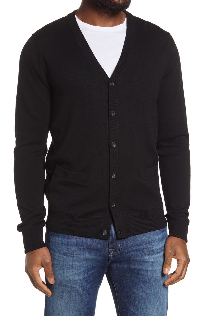 Nordstrom Washable Merino Wool Cardigan, Alternate, color, 