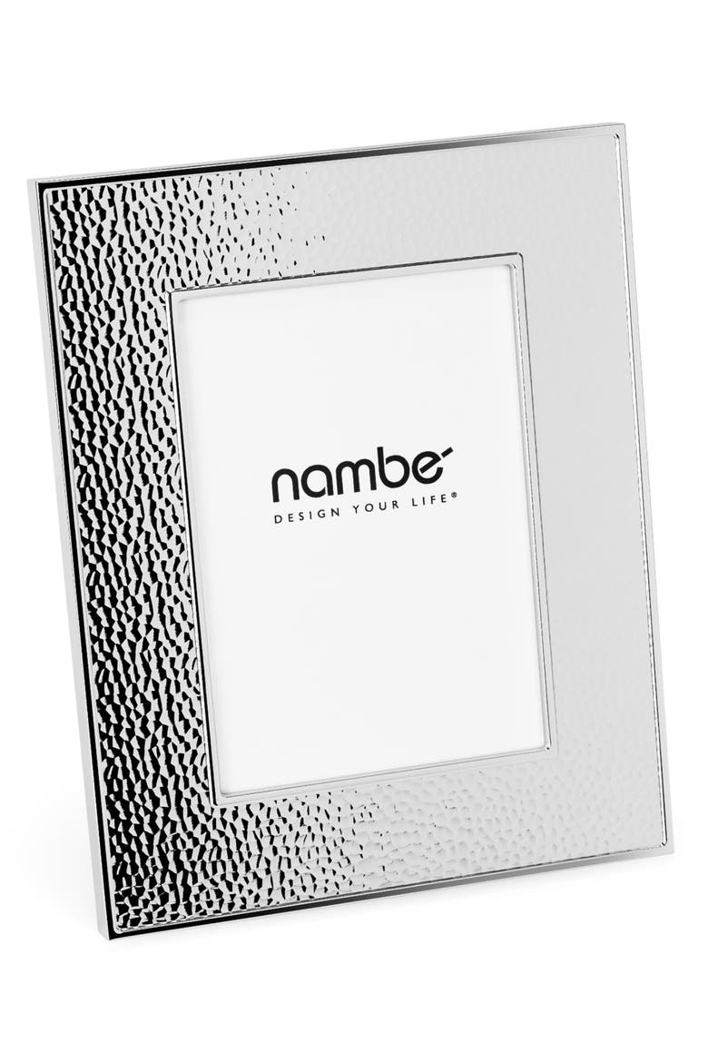 Hammered 4 x 6-Inch Picture Frame, Main, color, SILVER