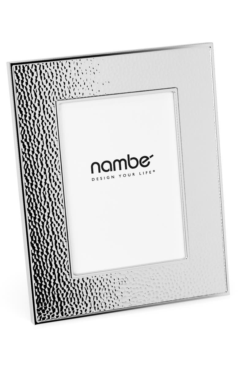 Nambé Hammered 4 x 6-Inch Picture Frame, Main, color, Silver