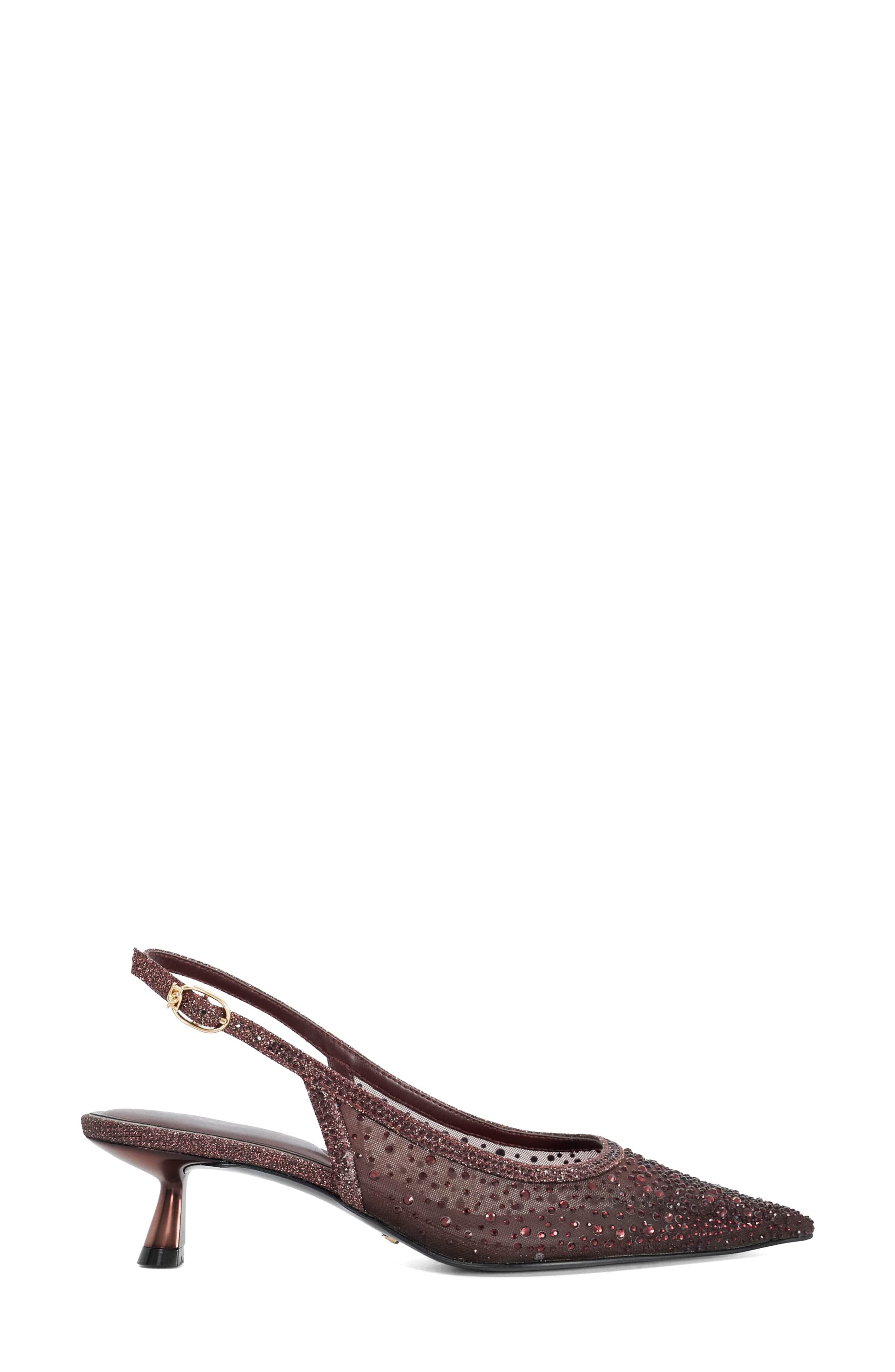 Cirelle Pointed Toe Slingback Sandal, Alternate, color, BURGUNDY