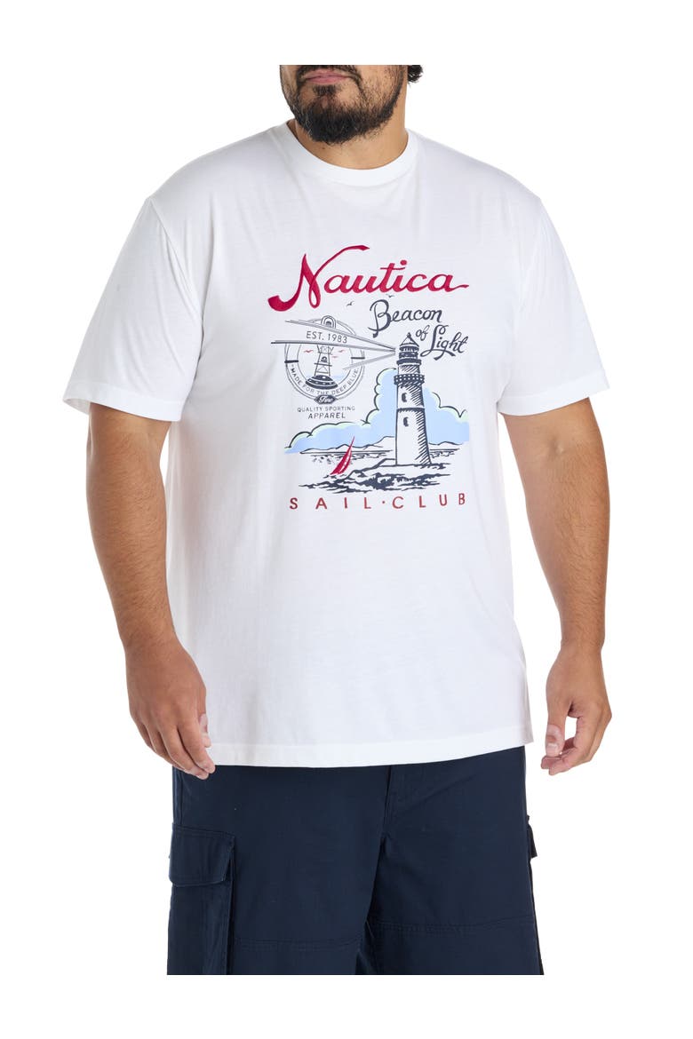Big & Tall Beacon Of Light Graphic Tee, Main, color, WHITE
