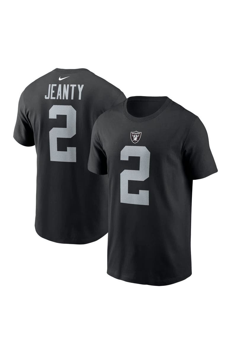 Nike Men's Nike Ashton Jeanty Black Las Vegas Raiders 2025 NFL Draft First Round Pick Name & Number T-Shirt, Main, color, Black