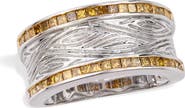 SAVVY CIE JEWELS Yellow Diamond Band Ring - 0.75ct.