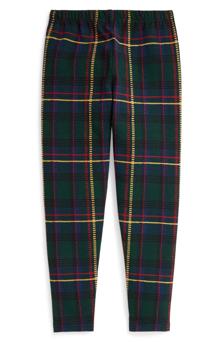 Polo Ralph Lauren Plaid Stretch Jersey Leggings, Alternate, color, Winter Valley Plaid