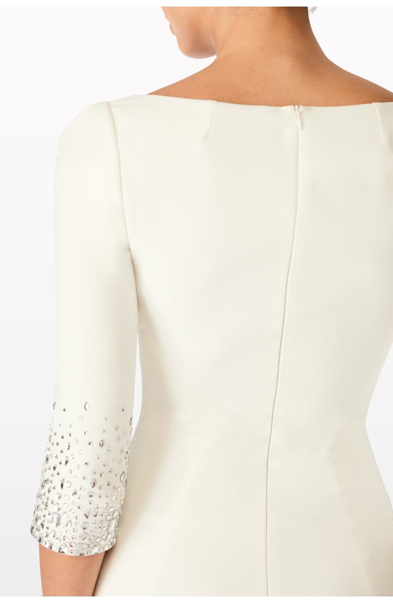 Jenny Packham Rosebud Midi Dress, Alternate, color, Vanilla