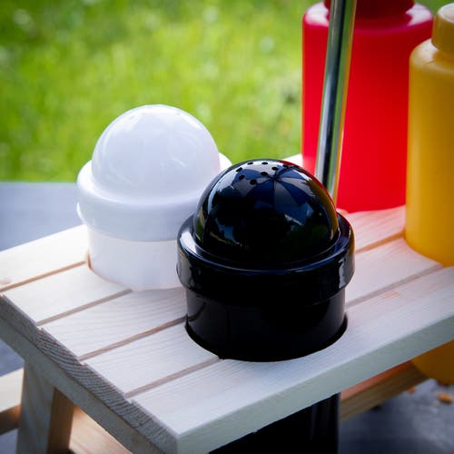 Kuchenprofi Picnic Condiment Set For Ketchup, Mustard, Salt & Pepper, 6 Piece Set In Multicolored