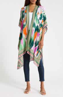 NORDSTROM RACK Lightweight Print Ruana