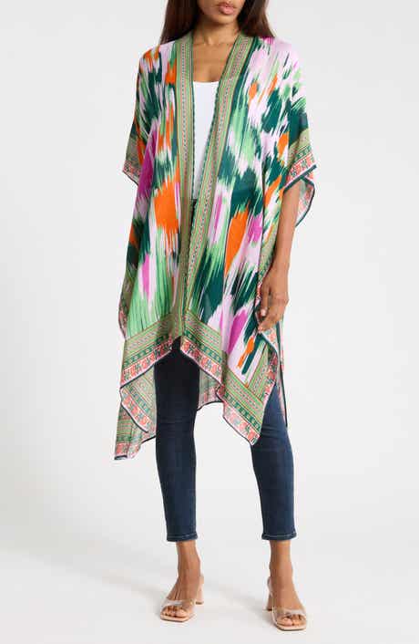NORDSTROM RACK Lightweight Print Ruana