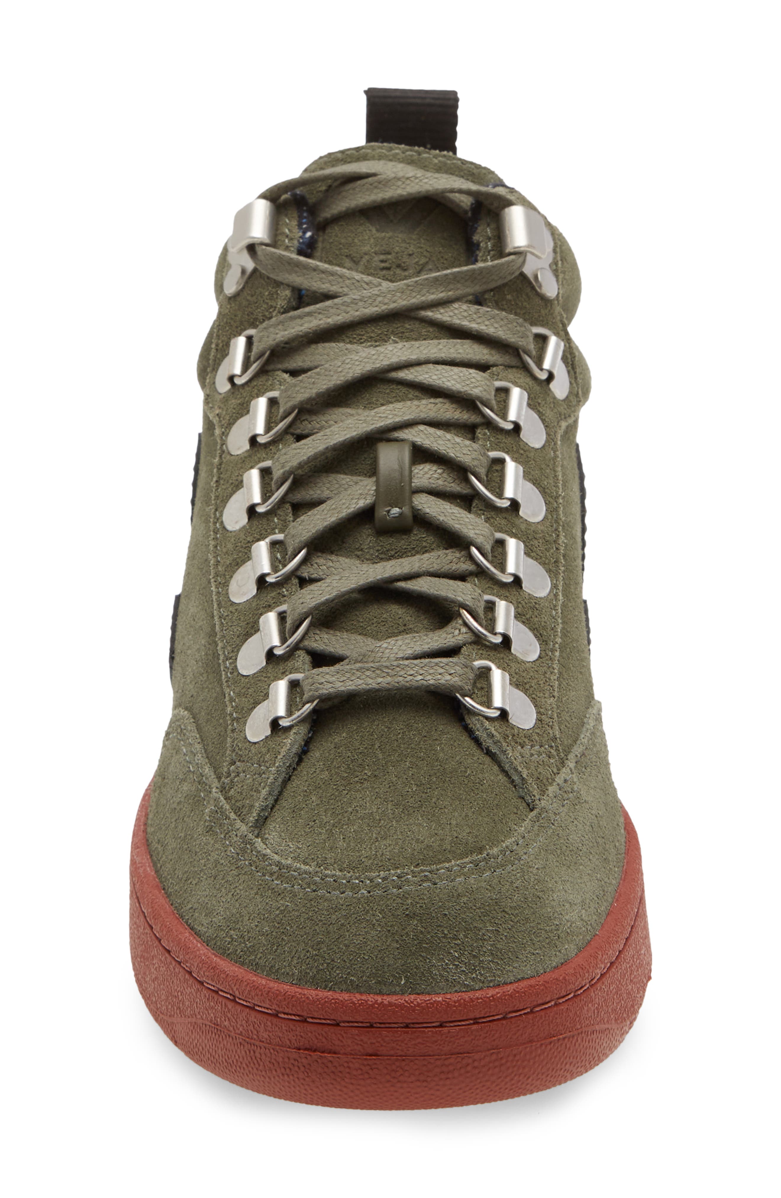 Veja Gender Inclusive Roraima High Top Sneaker, Alternate, color, Olive/ Black
