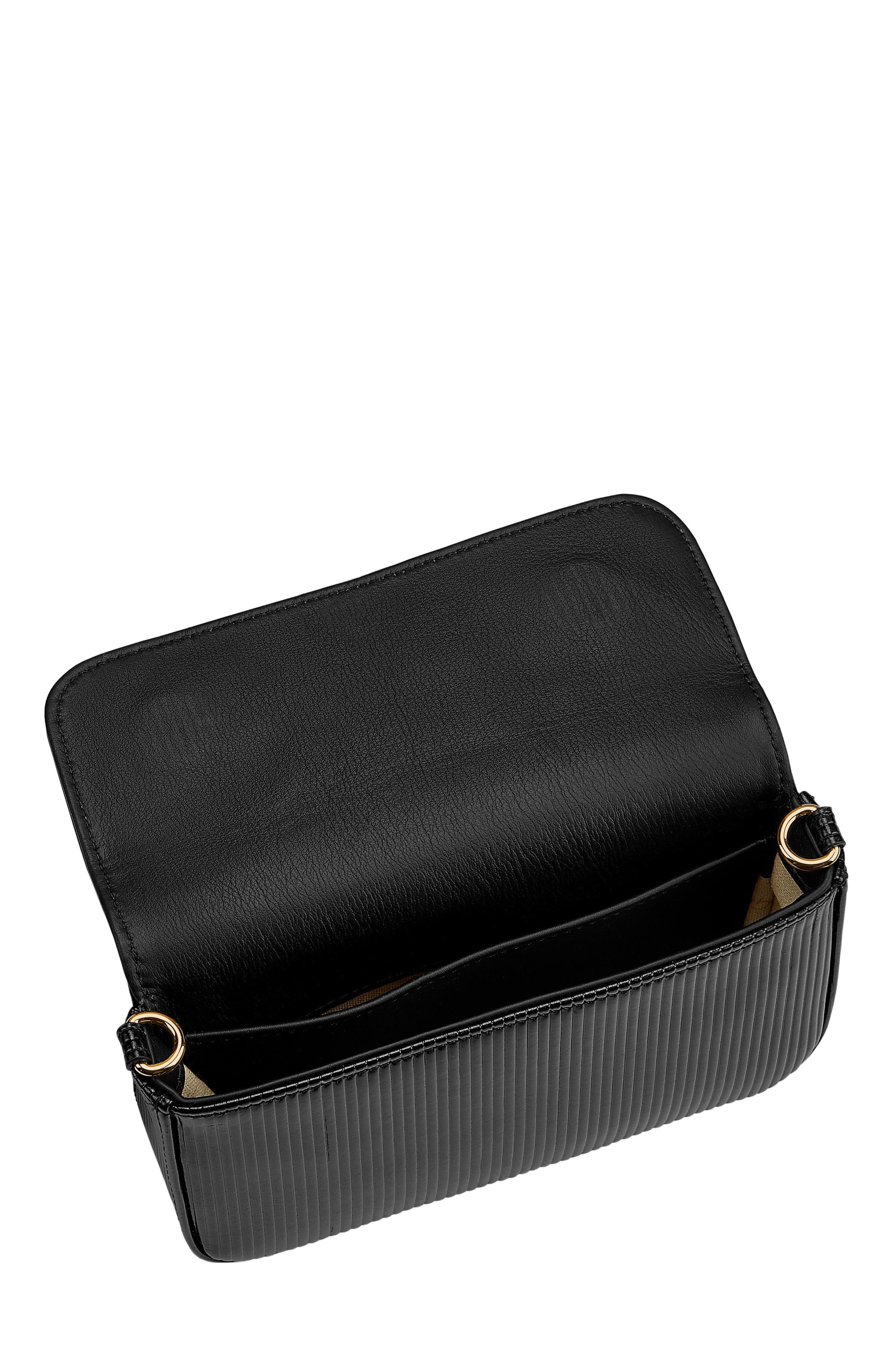 GiGi New York TWIGGY SHOULDER BAG, Alternate, color, Black