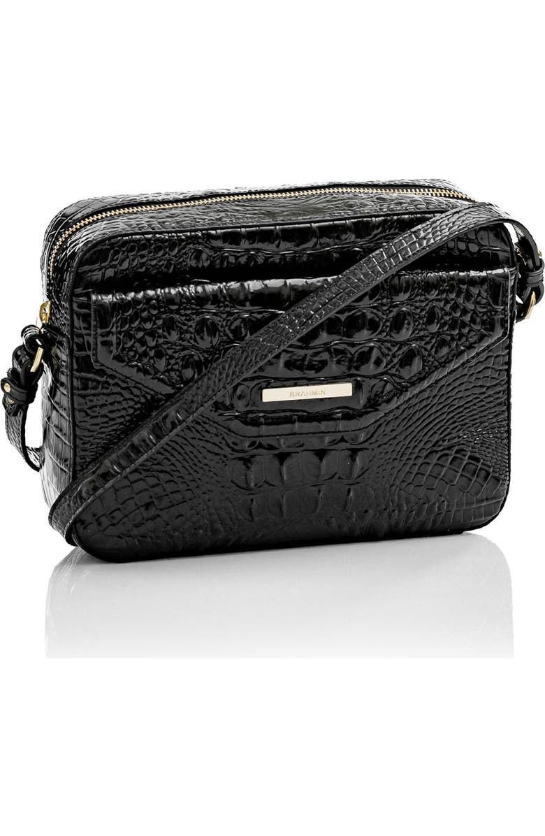 Brahmin Shea Croc Embossed Leather Crossbody Bag, Alternate, color,