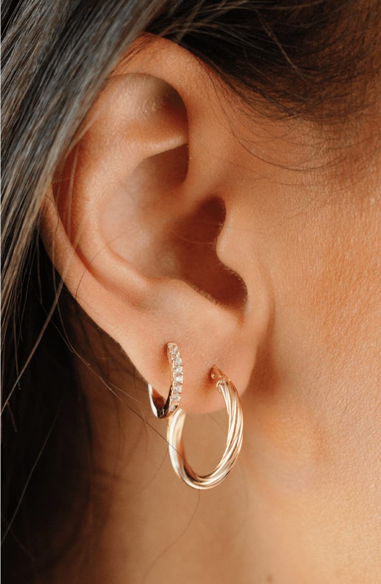 MADE BY MARY 14k Twisted Hoop Earrings, Alternate, color, 14K Solid Gold