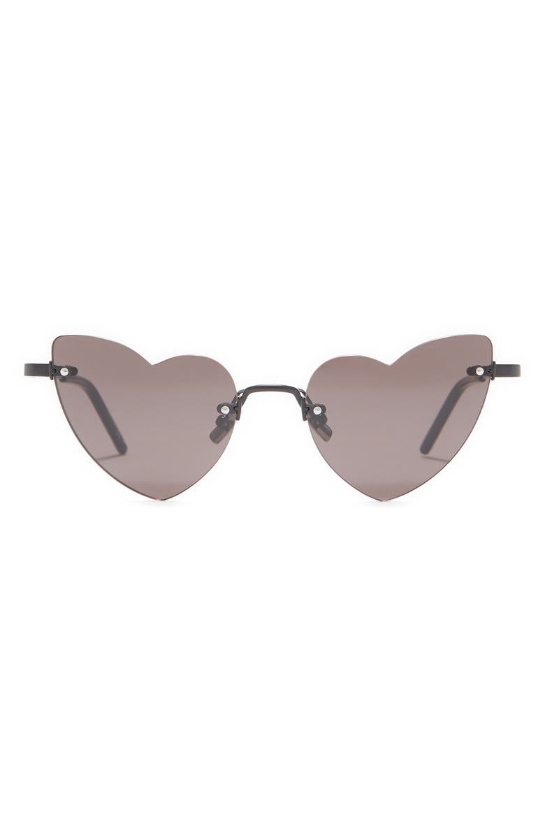 Saint Laurent 50mm Heart Sunglasses, Main, color,