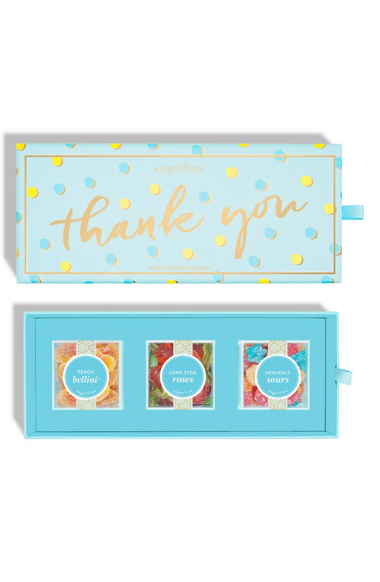 sugarfina Thank You 3-Piece Candy Bento Box, Main, color, 