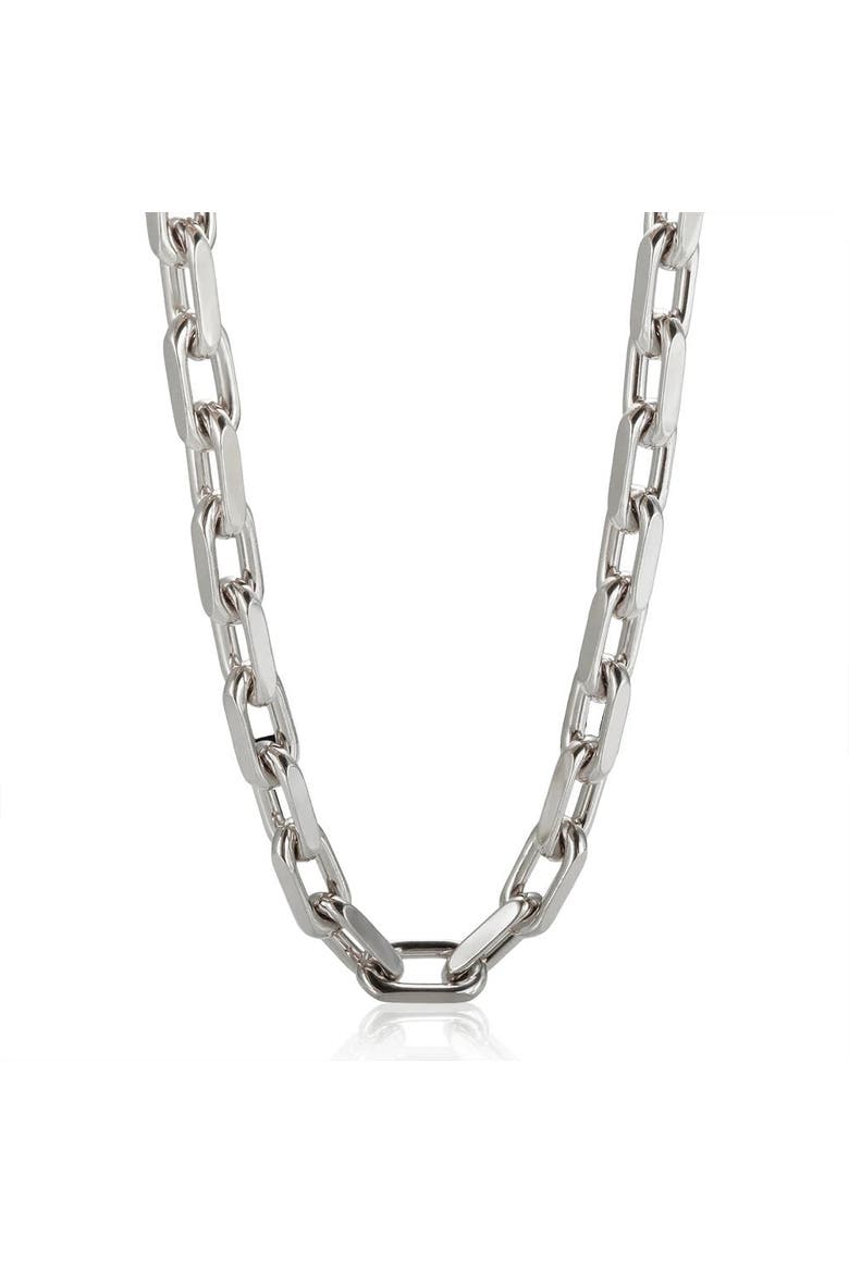 Emily Thick Links Chain Necklace, Main, color, Silver