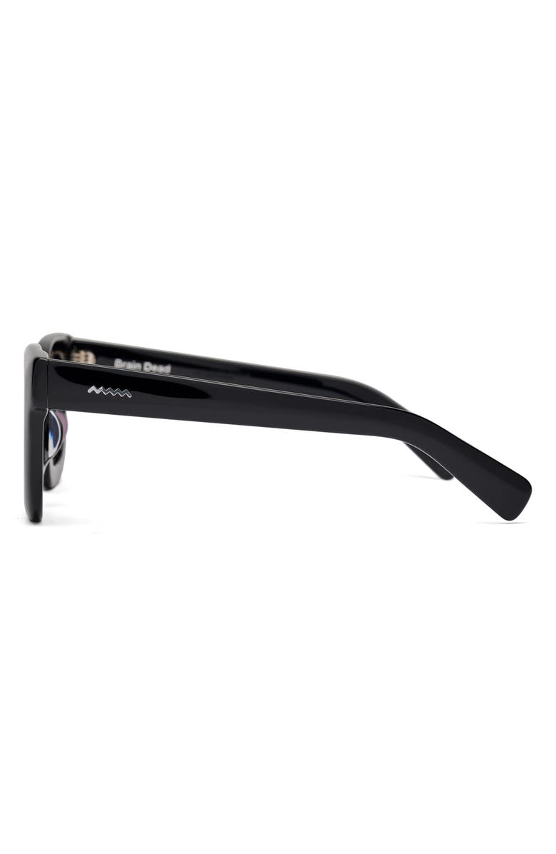 Brain Dead Elia Post Modern Primitive 46mm Small Square Sunglasses, Alternate, color, Black
