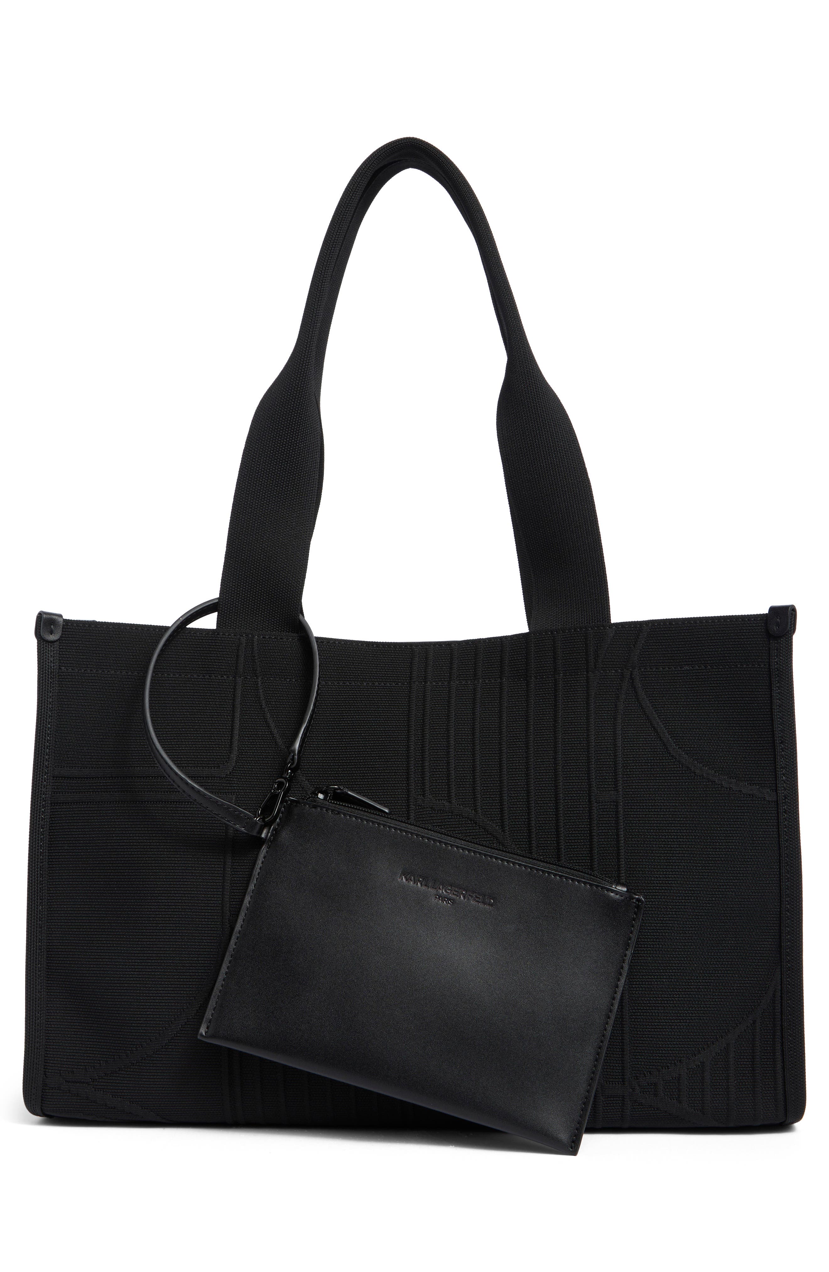 Kristina Tote, Alternate, color, BLACK/ BLACK COMBO