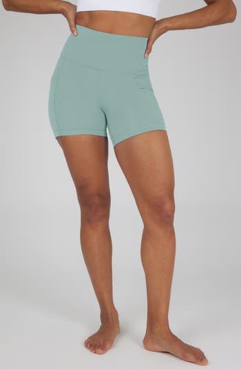 90 Degree By Reflex Assorted 2-pack Wonderlink Tribeca Bike Shorts In Chinois Green/black
